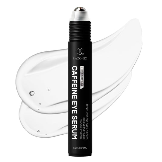 RAZONIX Eye Bags Treatment for Men - Caffeine Eye Roller (Medium)