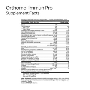 Orthomol Immun Pro, Immune Support & Gut Health Powder & Capsules for Adults with Probiotics, Prebiotics, Fiber, Vitamin C, Zinc, Selenium, Iodine, Vitamin D, E, A,B, Calcium (30 Day Supply)