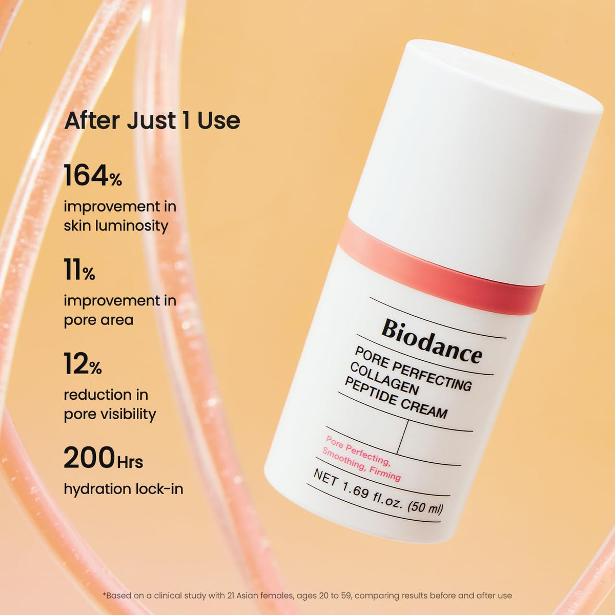 BIODANCE Pore Perfecting Collagen Peptide Cream, Hydrating, Plumping, Pore Care, Firming Facial Moisturizer, Korean Skin Care, Mothers Day Gifts | 1.69 fl. oz.