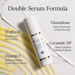 d'alba Piedmont White Truffle Double Serum All-in-one Multi Balm, Stick Balm, Vegan Skincare with Vitamin C and Vegan Collagen, 3-in-1 Anti Wrinkle, Eye Treatment, Dark Spot Remover