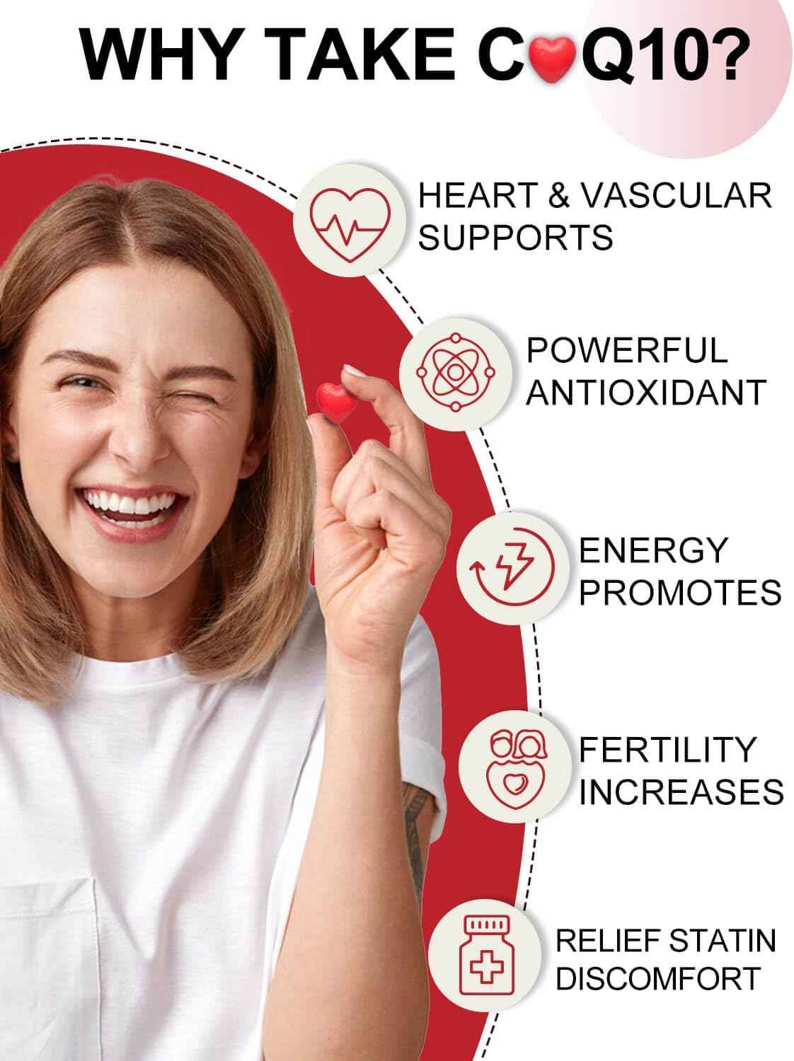 DRFOSTER Ubiquinol CoQ10 400mg Softgels, with PQQ & Vitamin E, 120 Servings - Active Ubiquinol, Coq10 400mg, Black Pepper for Max Absorption, Allergen-Free, Powerful Antioxidant, Brain & Energy Support
