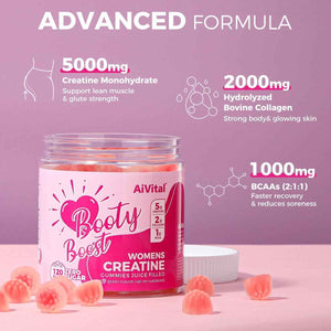 AiVital Creatine Gummies for Women with Creatine Powder for Men 5000mg
