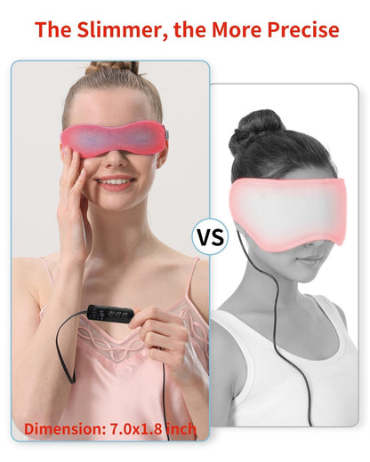 Aroma Season Heated Eye Mask – Warm Flaxseed Eye Compress for Dry Eyes, MGD & Blepharitis Relief (Blue)