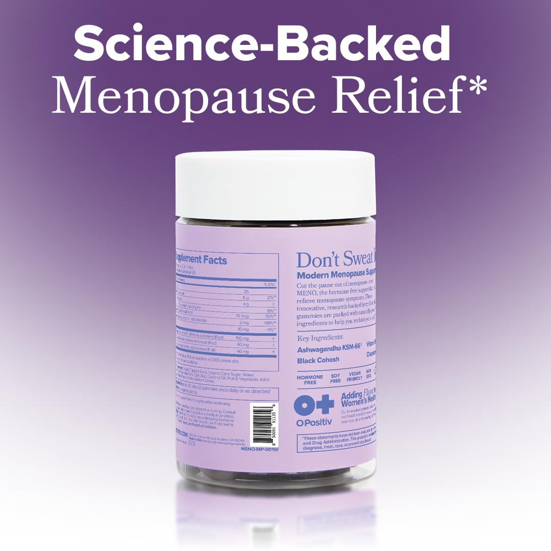 MENO Menopause Gummies - Hot Flashes & Night Sweats - 30-Day Supply