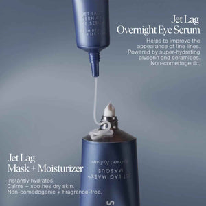 Summer Fridays Jet Lag Overnight Eye Serum - Nourishing Undereye Treatment for Dark Circles - Helps to Hydrate, Smooth, Firm & Depuff - Enriched with Glycerin to Lock in Moisture (0.5 Fl Oz)