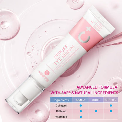 Korean Caffeine Eye Cream Serum with Collagen & Vitamin E (30g)