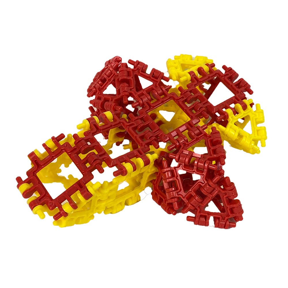 Incredibly Interconnectable Toys That Hinge Toy 82 Piece Green + Pink Set, Animal + More STEM Construction Toy Building Set