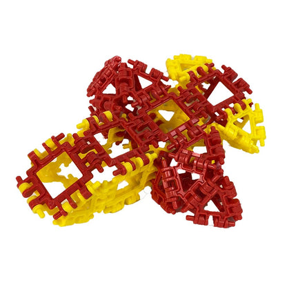 Incredibly Interconnectable Toys That Hinge Toy 82 Piece Green + Pink Set, Animal + More STEM Construction Toy Building Set
