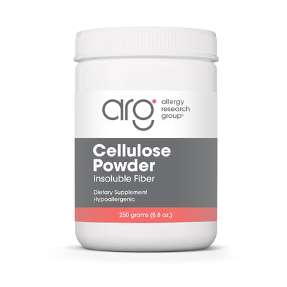 Allergy Research Group ARG Cellulose Powder - Microcrystalline Cellulose - Digestive System Support - Non-Fermentable Insoluble Fiber - Hypoallergenic Formula - 125 Servings - 8.8 oz