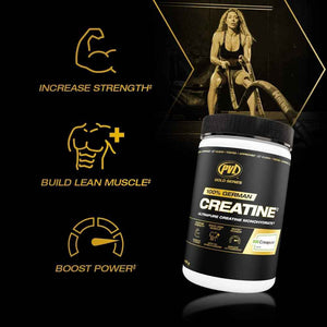 PVL Creapure Creatine - 100% Pure German Creatine Monohydrate Powder-Pharmaceutical Grade Muscle Building Supplement for Strength Training, Pre Workout & Post Workout Protein Support–410g 82 Servings