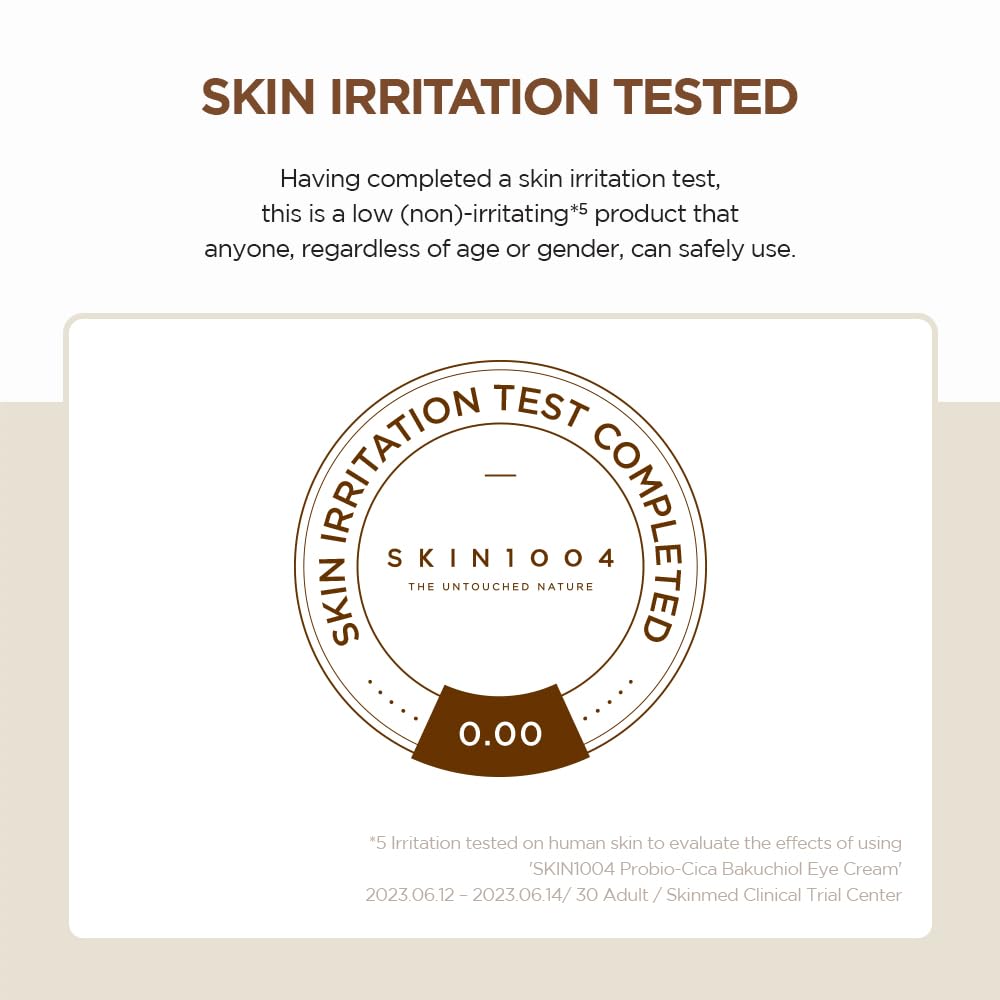 SKIN1004 Madagascar Centella Probio-Cica Bakuchiol Eye Cream (20ml) – Gentle Retinol Alternative for Fine Lines, Firming & Deep Hydration