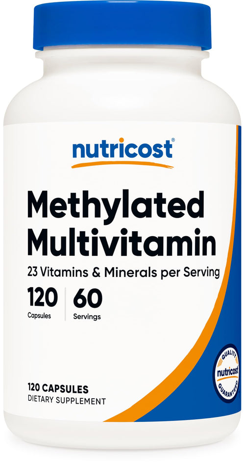 Nutricost Methylated Multivitamin 120 Capsules, 60 Servings - 23 Vitamin & Minerals Per Serving