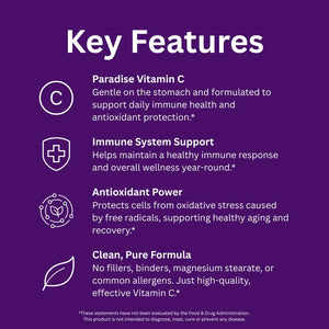 Paradise Herbs Earth's Blend Vitamin C with Nature's C and Adaptogens, Superfoods Base of Probiotics & Organic Alkalizing Greens, 90 Vegetarian Capsules Paradise HerbsBuy Supplements Australia