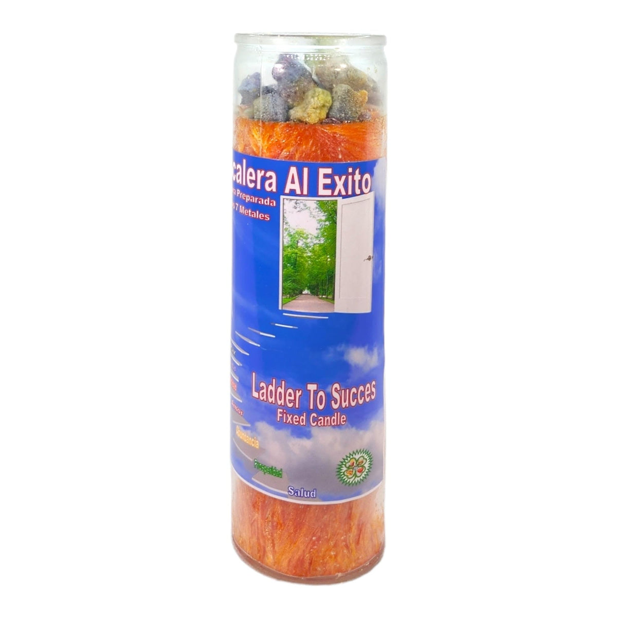 Ladder to Success-Palm Wax Spiritual Intention Spell Candle-[Orange] | Vela CASA ESOTERICA
