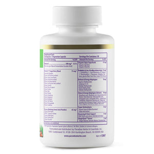 Paradise Herbs Earth's Blend Vitamin C with Nature's C and Adaptogens, Superfoods Base of Probiotics & Organic Alkalizing Greens, 90 Vegetarian Capsules Paradise HerbsBuy Supplements Australia