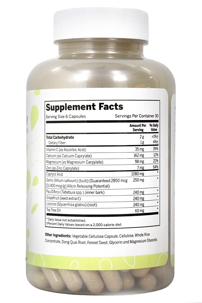 Lucky Vitamin - Yeast-Defense Formula - 180 Veg Capsules
