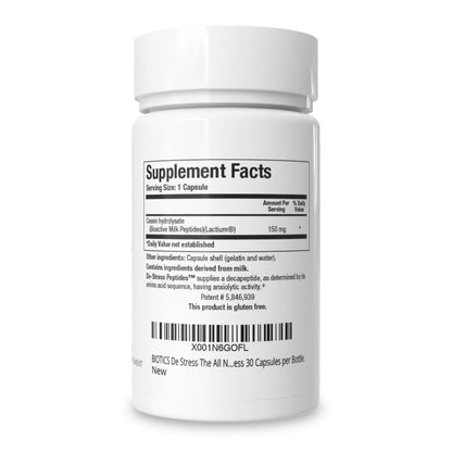 BIOTICS RESEARCH De-Stress Patented Nutrient Designed to Support Calmness, Healthy Sleep Habits, All-Natural Supports Mental Wellness & Calm. 30 Capsules