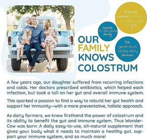 WONDERCOW Bovine Colostrum Superfood Creamer Supplement Powder w/Organic Lions Mane Mushroom & Coconut Milk Powder MCTs - Functional Sugar Free Keto Coffee, Smoothie & Drink Mix Unsweetened