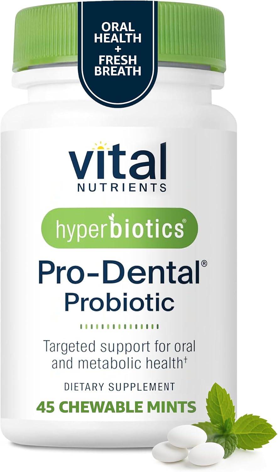 Hyperbiotics Vital Nutrients Gut & Oral Health Bundle - Pro-15 Digestive Prebiotics + Probiotics (60 Time Release Pearls) & Pro-Dental Oral Probiotics with BLIS K12 & M18 (45 Mint Tablets)