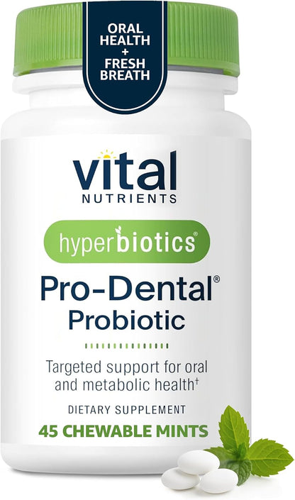 Hyperbiotics Vital Nutrients Gut & Oral Health Bundle - Pro-15 Digestive Prebiotics + Probiotics (60 Time Release Pearls) & Pro-Dental Oral Probiotics with BLIS K12 & M18 (45 Mint Tablets)
