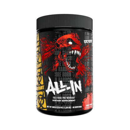 Mutant All-in - Full-Dose Pre-Workout - Fruit Punch - 40 Serving - 500 g (17.6 oz)