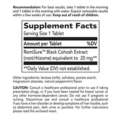 Enzymatic Therapy Remifemin Estrogen-Free Menopause Relief, 120 Tablets