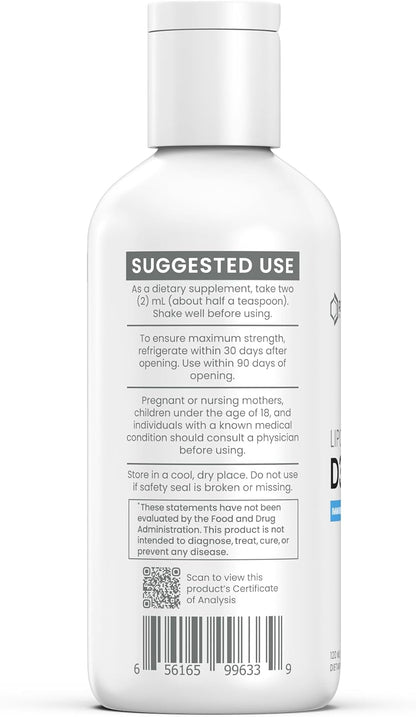 Renue By Science Vitamin D3 K2 Gel - High Strength Liposomal D3 K2 Supplement - 120ml Vitamin D K2 Gel - 2500IU Vitamin D3 & 200mcg Vitamin K2 per Serving - Non-GMO & Allergen Free - Made in the USA