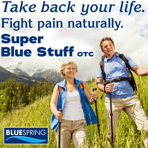 Super Blue Stuff OTC 12-oz. Pump Bottle - Natural, Made in USA, Paraben-free, Works in As Little As 5 Minutes for Joint/Muscle Pain, Backaches, Sprains/Strains, Bruises & Arthritis by Blue Spring Blue SpringBuy Supplements Australia