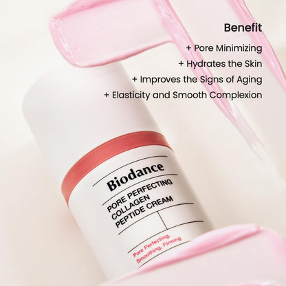 BIODANCE Pore Perfecting Collagen Peptide Cream, Hydrating, Plumping, Pore Care, Firming Facial Moisturizer, Korean Skin Care, Mothers Day Gifts | 1.69 fl. oz.