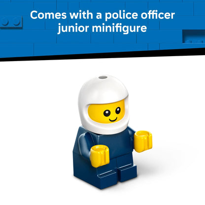 LEGO City Rides – Police Truck Building Toy for Kids - Pretend Play Set for Boys & Girls, Ages 5+ - with Police Officer Junior Minifigure - Gift Idea for Birthdays - 60481