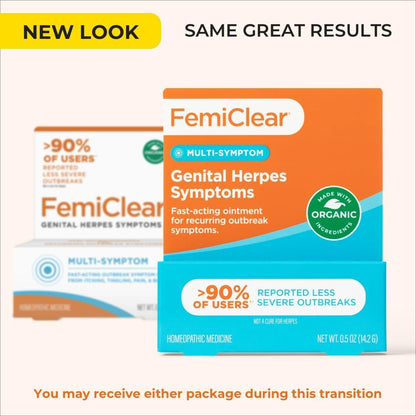 FemiClear for Genital Herpes Symptoms, Multi-Symptom - Effective Intimate Relief