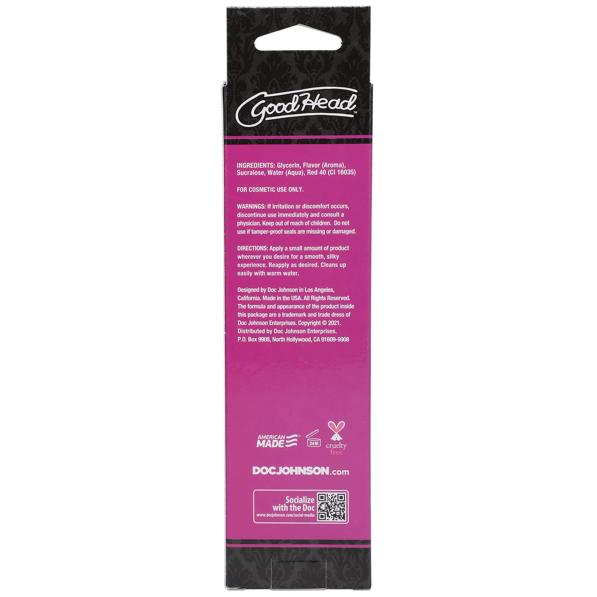 Doc Johnson GoodHead - Warming Oral Delight Gel - Strawberry - 4 fl. oz. (118 ml)