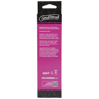 Doc Johnson GoodHead - Warming Oral Delight Gel - Strawberry - 4 fl. oz. (118 ml)