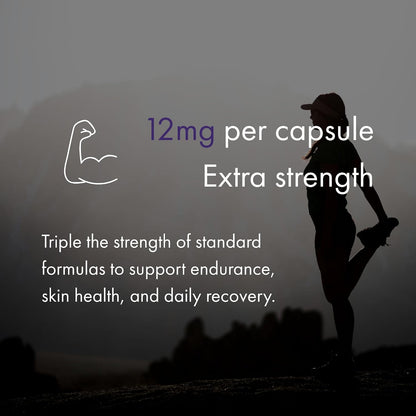 NAOMI Extra Strength Astaxanthin 12mg - Patented Zanthin for Antioxidant, Skin, Eye & Brain Support - Supercritical CO2 Extracted, High Absorption Softgel, Non-GMO, Gluten-Free, 30-Day Supply