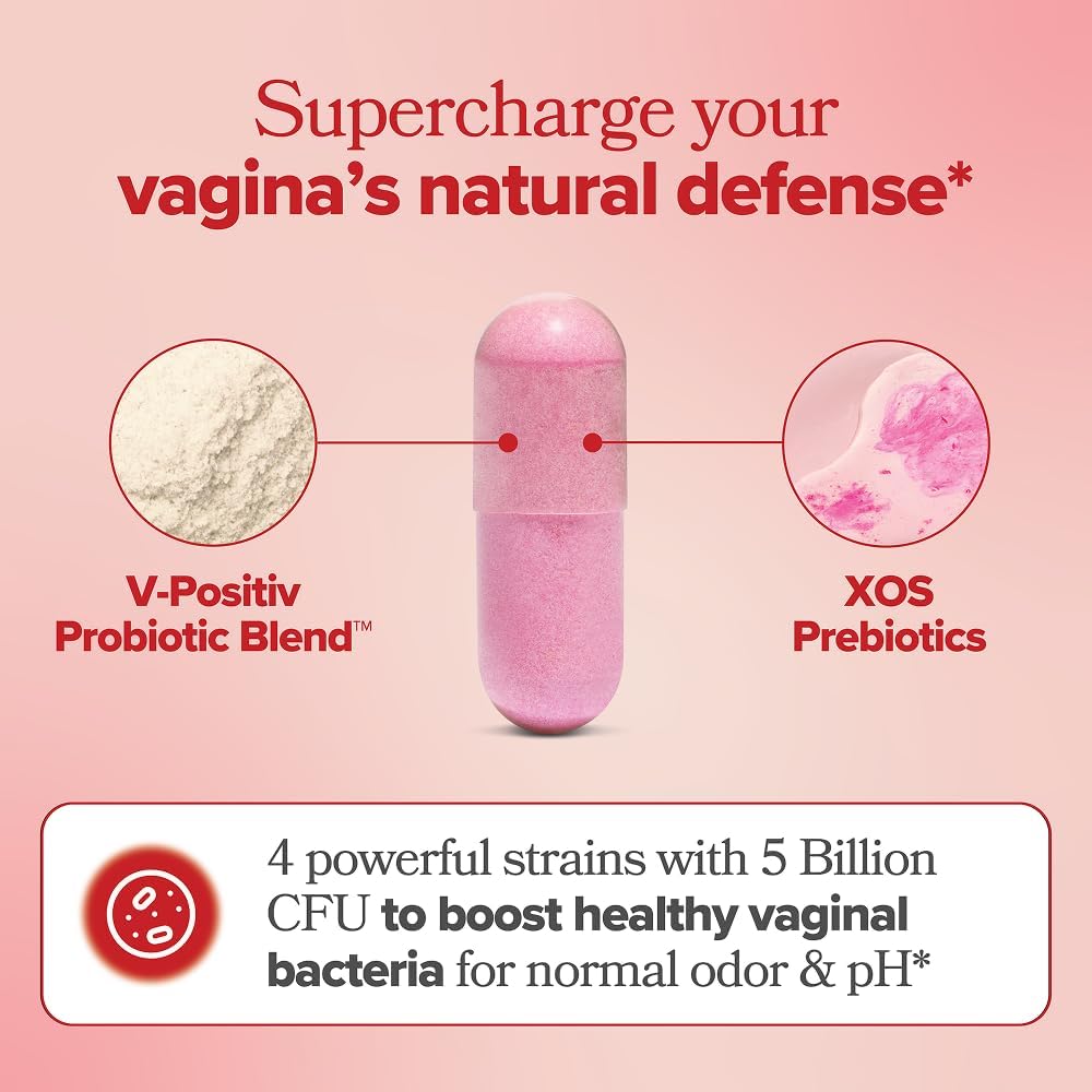 URO Vaginal Probiotics for Odor, Flora & pH Balance - 30-Day Supply