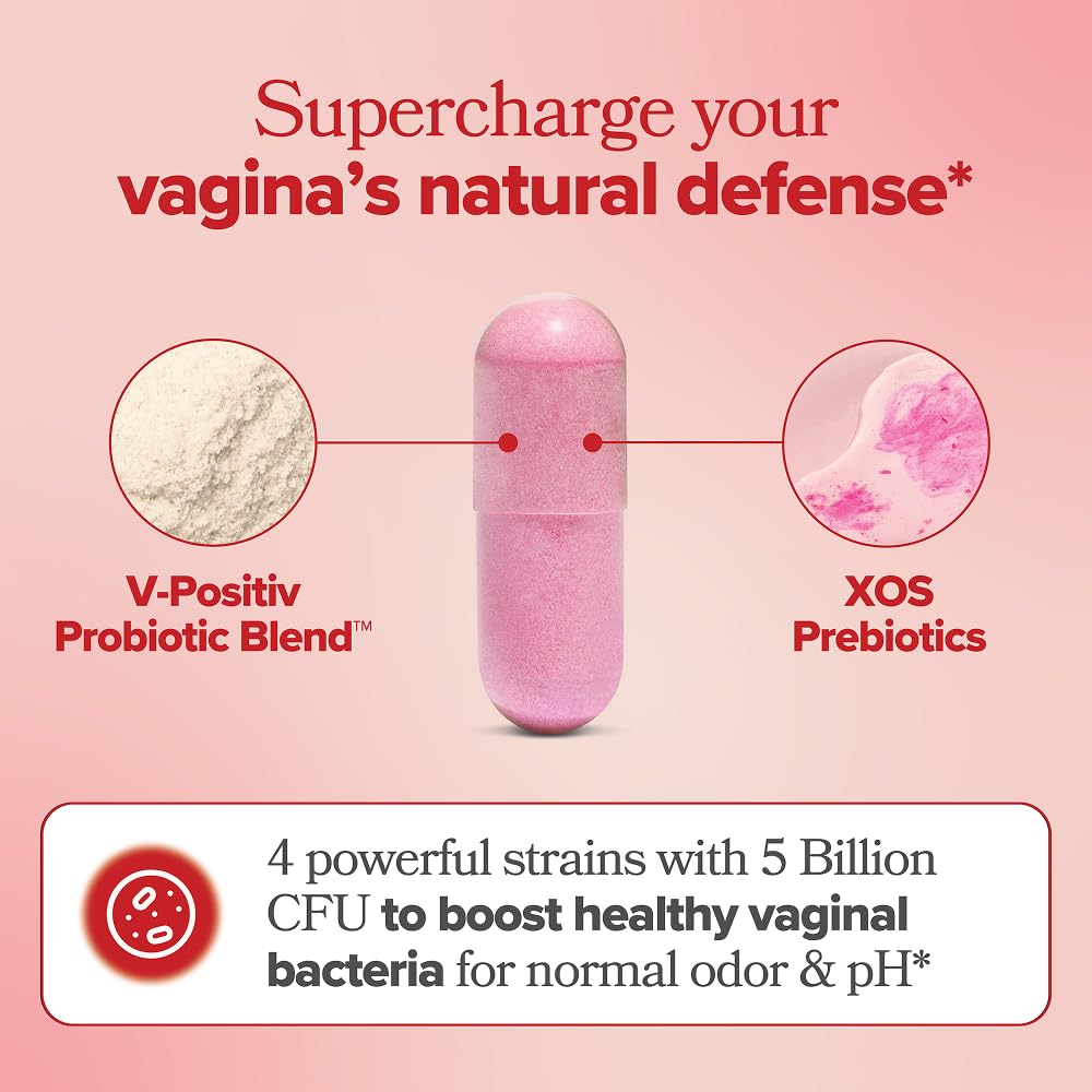 URO Vaginal Probiotics for Odor, Flora & pH Balance - 30-Day Supply