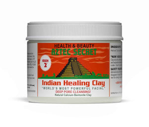 Aztec Secret - Indian Healing Clay 10oz Jar - Deep Pore Cleansing Facial & Body Mask – The Original 100% Natural Calcium Bentonite Clay
