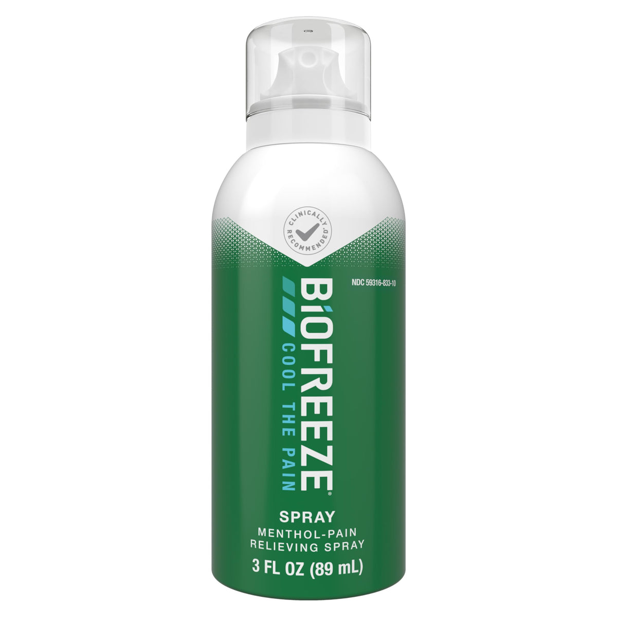 Biofreeze Pain Relief Spray, 3 oz. Aerosol Spray, Colorless