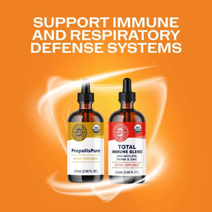 Vimergy Day-Night Immunity Kit* - 2-Part Liquid Supplement Kit with PropolisPure & Total Immune Blend* - Fast-Absorbing, 2 x 115ml - 2 x 57 Servings - Support Immune and Respiratory Defense Systems