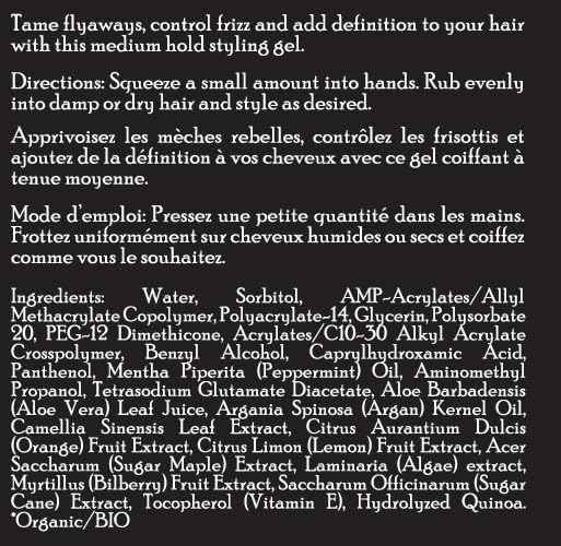 Brickell Men's Hair Styling Hair Gel For Men, All Day Hold for Glossy Style, With Argan Oil, Vitamin E, and Aloe, Scented, 2 Ounce