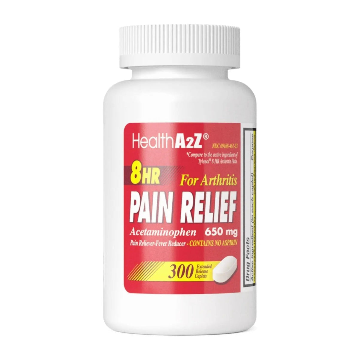 HealthA2Z® Pain Relief Extended Release | Acetaminophen 650mg | 8 Hours | Arthiritis Pain | Pain Reliever - Fever Reducer | Contains no Aspirin (300 Count) HealthA2ZBuy Supplements Australia