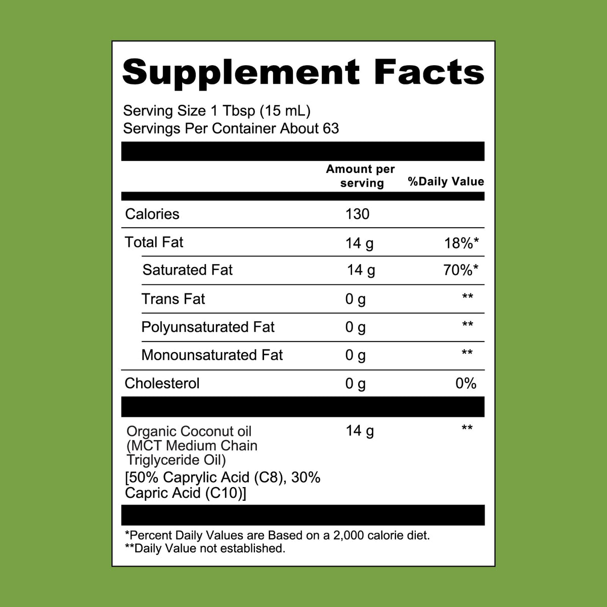 100% Coconut MCT Oil Liquid, 32 Fl Oz