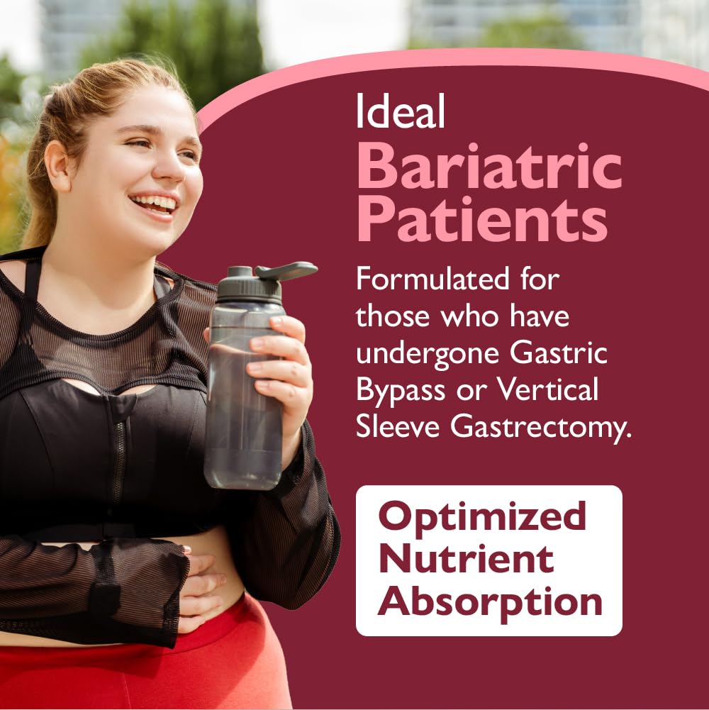 Celebrate Vitamins Bariatric Multivitamin, Iron Free - Post Gastric Bypass & Sleeve Gastrectomy Supplement for Men & Women - Essential Minerals & Vitamins A, B, D & E (270 Capsules)