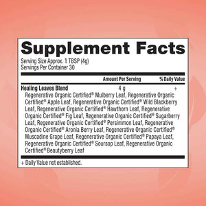 Healing Leaves, Longevity Blend Loose-Leaf Tea- 30 Servings - Biblically Inspired, 12 Fruit Tree Leaf Blend. Supports Digestion, Immune Function, Healthy Inflammation Response and Energy