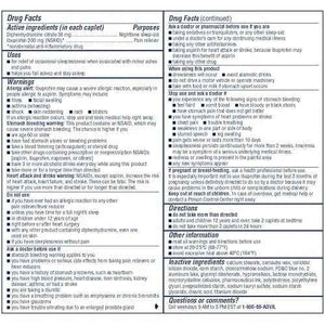 Advil PM Pain Reliever and Nighttime Sleep Aid, Pain Medicine with Ibuprofen for Pain Relief and Diphenhydramine Citrate for a Sleep Aid - 50x2 Coated Caplets