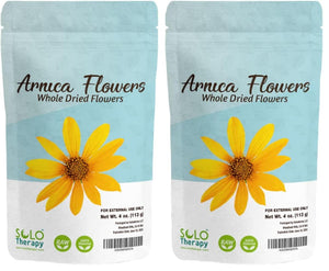 Solo Therapy Arnica Dried Whole Flowers 4 oz, Heterotheca Inuloides, Flores De Arnica Secas, Product from México, Packaged in The USA (Pack of 2) Solo TherapyBuy Supplements Australia