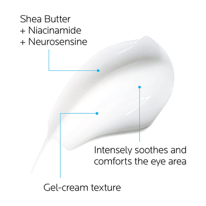 La Roche-Posay Toleriane Dermallergo Eye Cream - Soothing Repair Moisturizer for Sensitive & Allergy-Prone Skin (0.67 fl. oz)