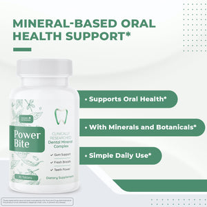 Power Bite Tablets – Mineral Complex with Calcium, Xylitol, Myrrh & Clove Oil – Natural Chewable Formula – Made in USA, Non-GMO, GMP Certified – 30 Tablets – 3 Month Supply Nature’s NutriWaveBuy Supplements Australia
