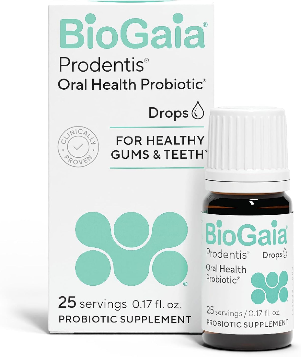 BioGaia Prodentis Oral Probiotic Drops for Teeth & Gums and Bad Breath - Dental Hygienist-Recommended - Promotes Healthy Gums & Improves Oral Health - Fights Bad Breath - Dental Probiotic 5mL