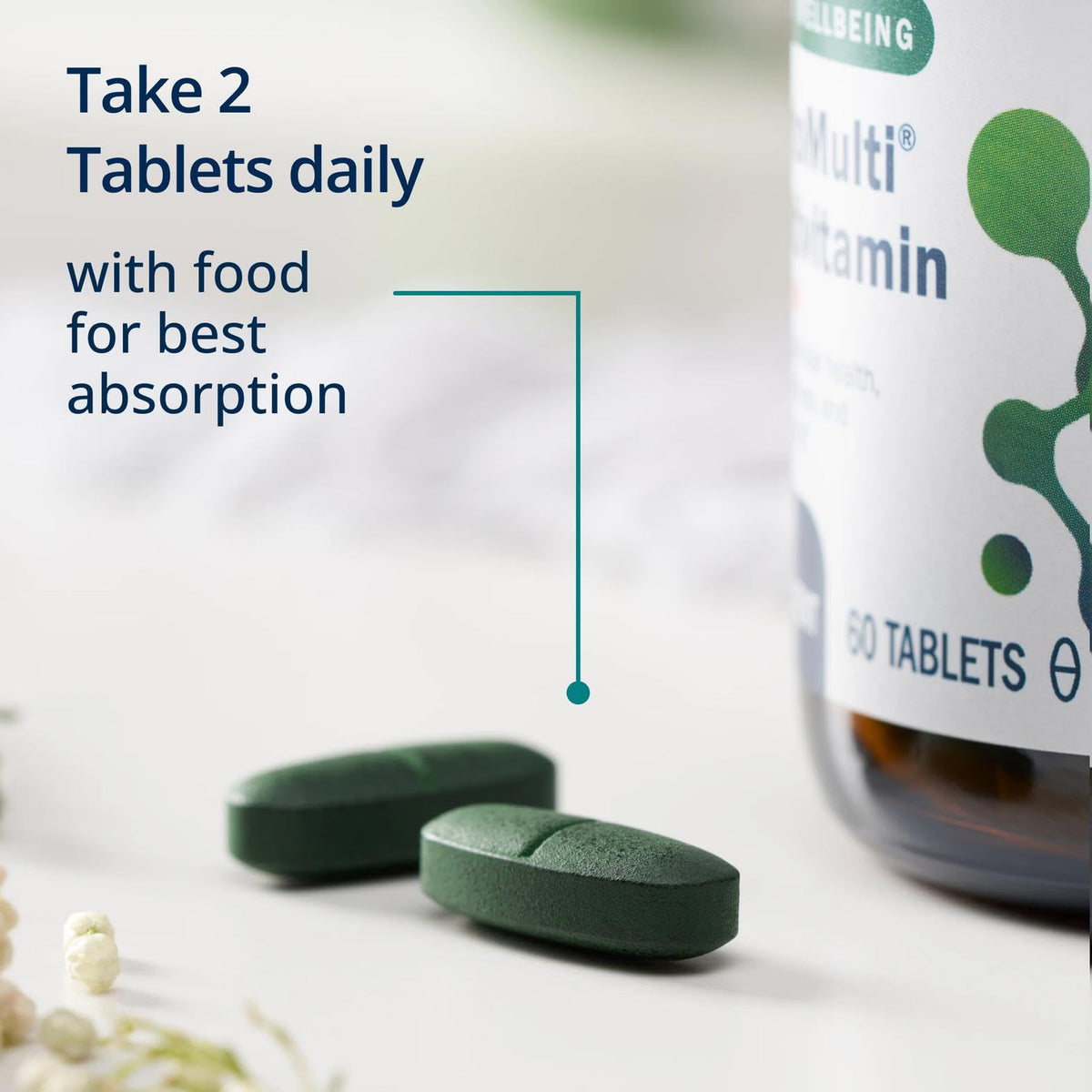 Metagenics PhytoMulti with Iron - Daily Multivitamin for Men & Women with Phytonutrients* - Methylfolate, Vitamins A‑K, Zinc & B6 - Iron Bisglycinate 18 mg - Non‑GMO, Gluten‑Free - 60 Tablets